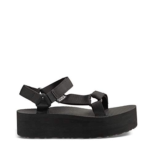 Teva Women's Flatform Universal Platform Sandal, Black, 5 M US - Image 1