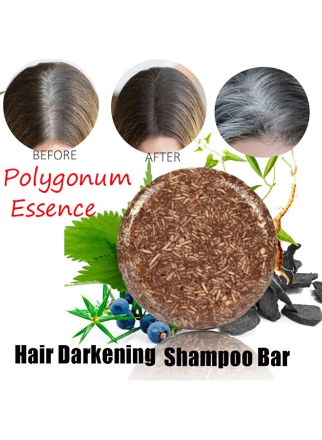 Hira Darkening Shampoo Bar, Hira Shampoo Bar, Archic Organic Hair Darkening Shampoo Bar, Soap Hair Darkening Shampoo Bar-Natural Organic Moisturize Repair Gray White Hair Color - Image 5