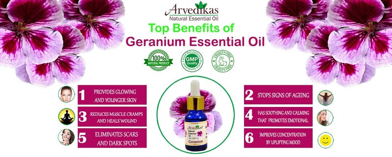 Arvedikas Geranium Essential Oil, 10 Ml - Image 5