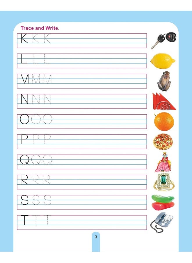 Capital & Small Letters Pattern Writing Practice Book 1 for Age 2 -6 Years | Write and Practice - Image 4