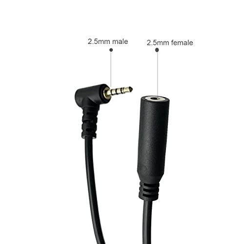 Seadream 2.5mm Male to Female Backup Camera Extension Cable Dash Cam Rearview Backup Camera Extension Cord 2.5mm Male to Female (10FT) - Image 2