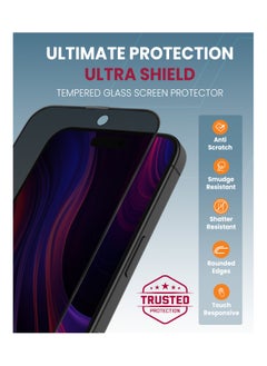 Moxedo Moxedo Ultra Shield Tempered Glass Screen Protector Privacy 9H Hardness Full Coverage Anti-Spy Protection with Auto-Align Easy Applicator Compatible for iPhone 15 Plus 6.7 inch  - Image 3