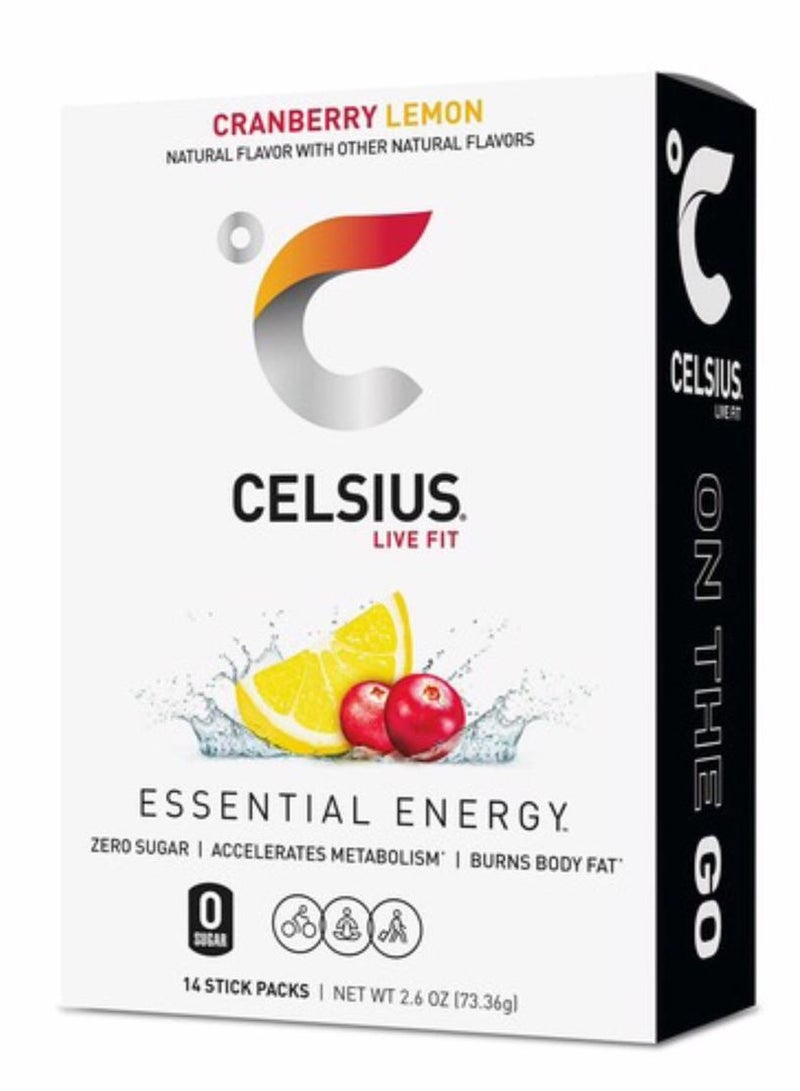 باكيتات ليمون التوت البري 14 جاهزة للاستخدام 73.36 جرام