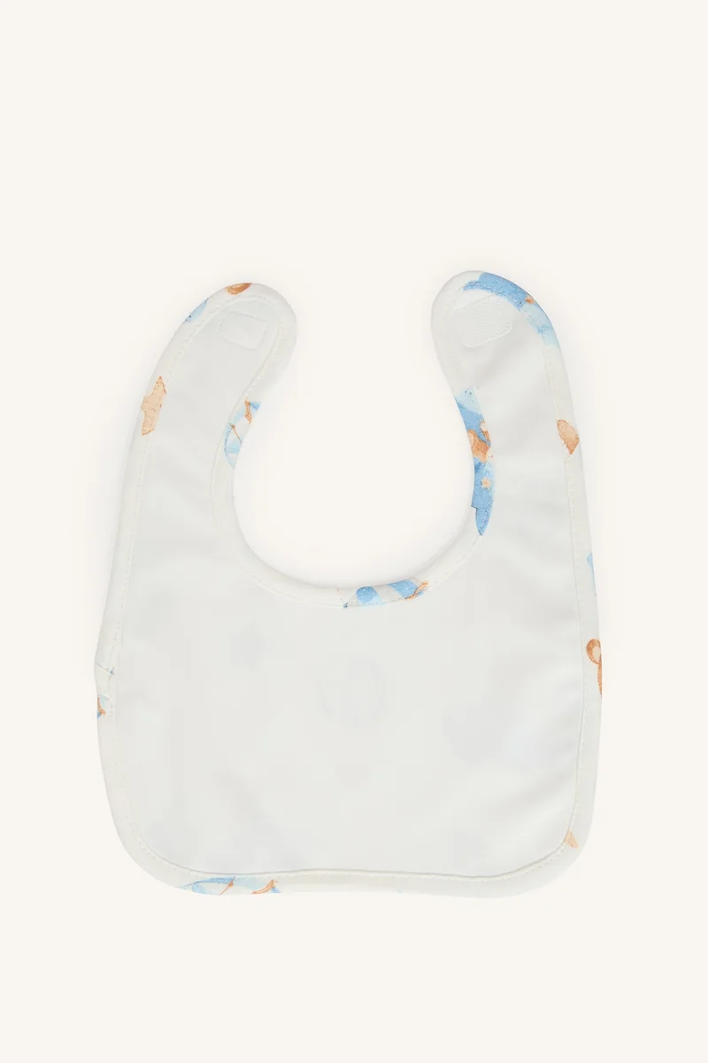 ديفاكتو Baby Boy Patterned Waterproof Lined Bib