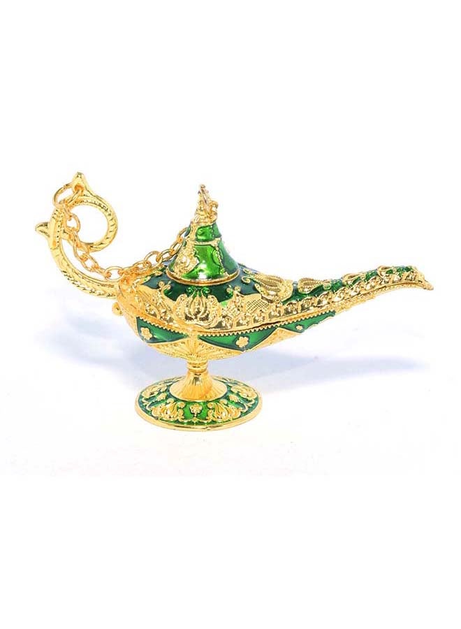 immatgar Aladdin Magic Genie Lamps - Classic Vintage Legend Magic Genie Light Costume Lamp for Home Wedding Table Decoration (Shape2 - Golden green - 7 CM Width)  - Image 3