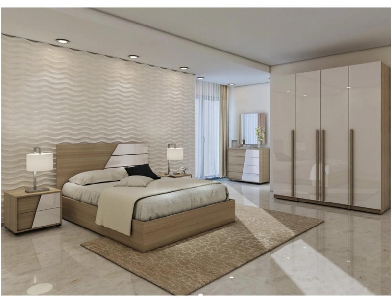 Mardod Saudi Bedroom With Wardrobe Made of Thai MDF Wood MS_BR_0029