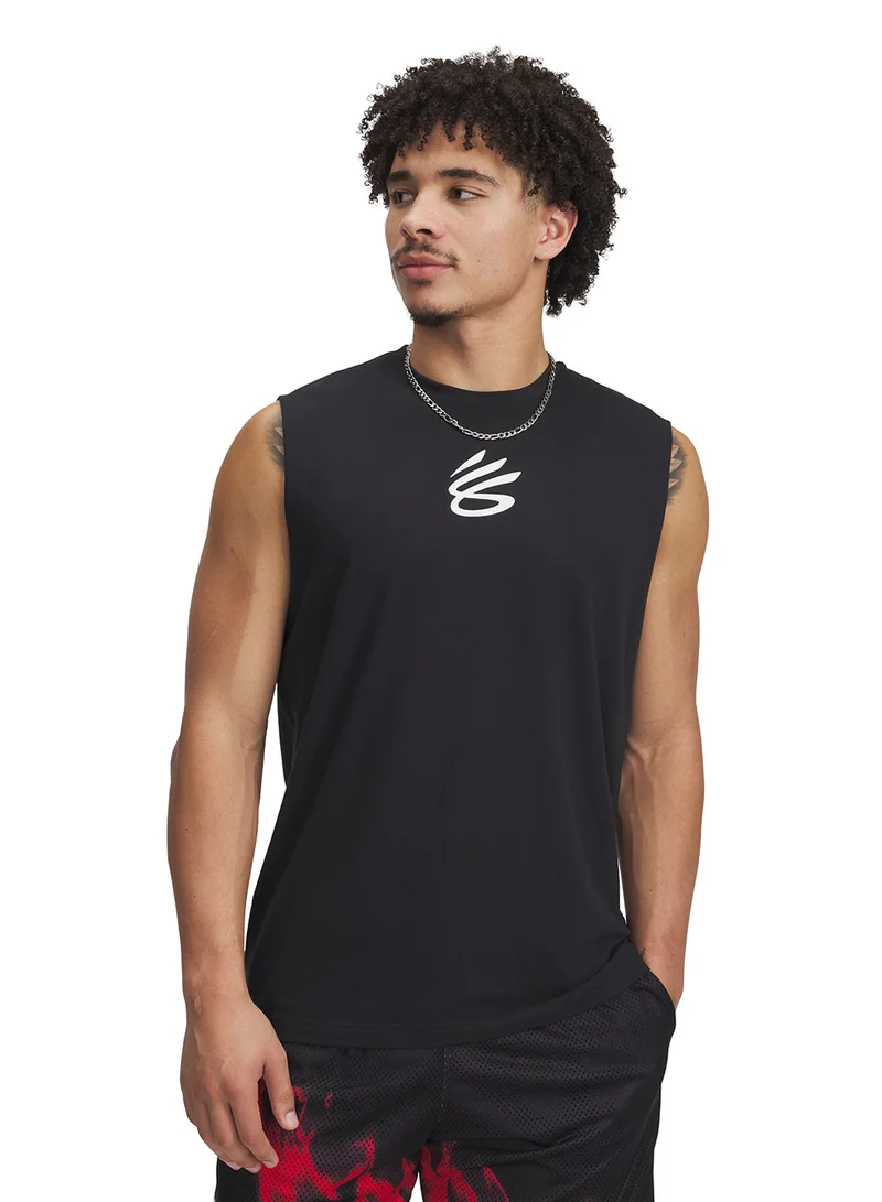 اندر ارمر Curry Logo T-Shirt