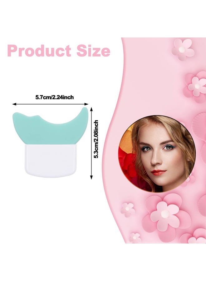 DREMISI 3 Pieces Mascara and Eyeshadow Guard Shields Silicone Applicator Guard Tool 3 in 1 Eyelash Eyeshadow Eyeliner Auxiliary Tool Pads Reusable Upper/Lower Eye Guards to Prevent Makeup Residue - Image 2