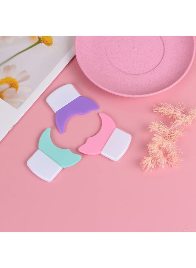 DREMISI 3 Pieces Mascara and Eyeshadow Guard Shields Silicone Applicator Guard Tool 3 in 1 Eyelash Eyeshadow Eyeliner Auxiliary Tool Pads Reusable Upper/Lower Eye Guards to Prevent Makeup Residue - Image 3