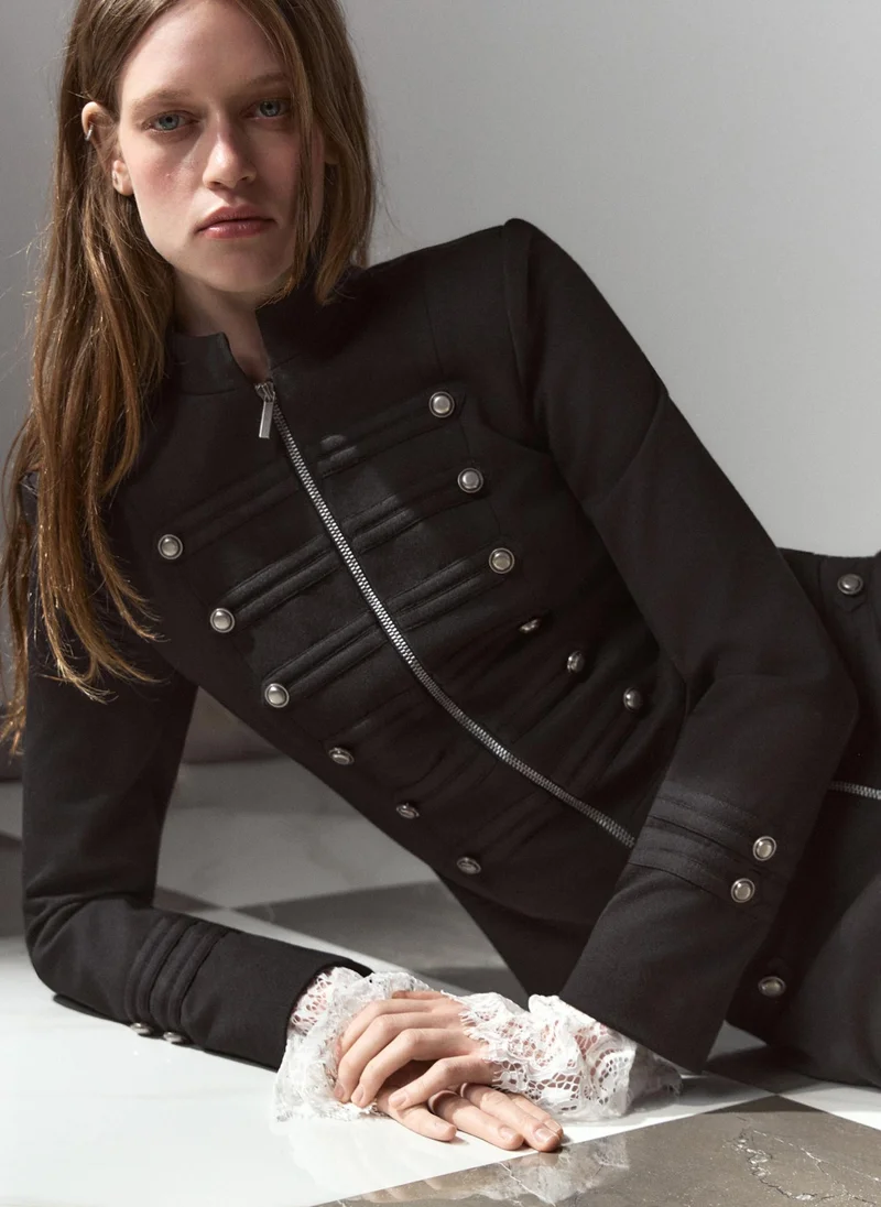 Lichi  Hussar-style jacket with a zip fastening for Women | Best Price UAE
