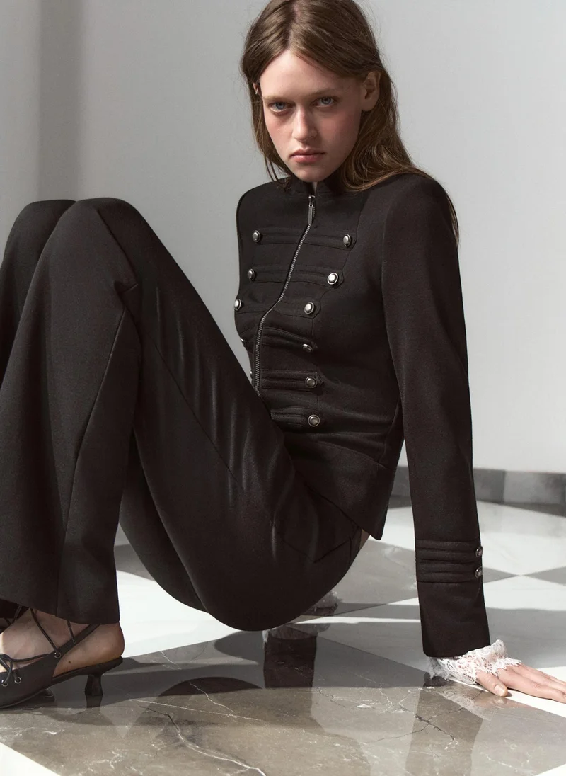 Lichi  Hussar-style jacket with a zip fastening for Women | Best Price UAE