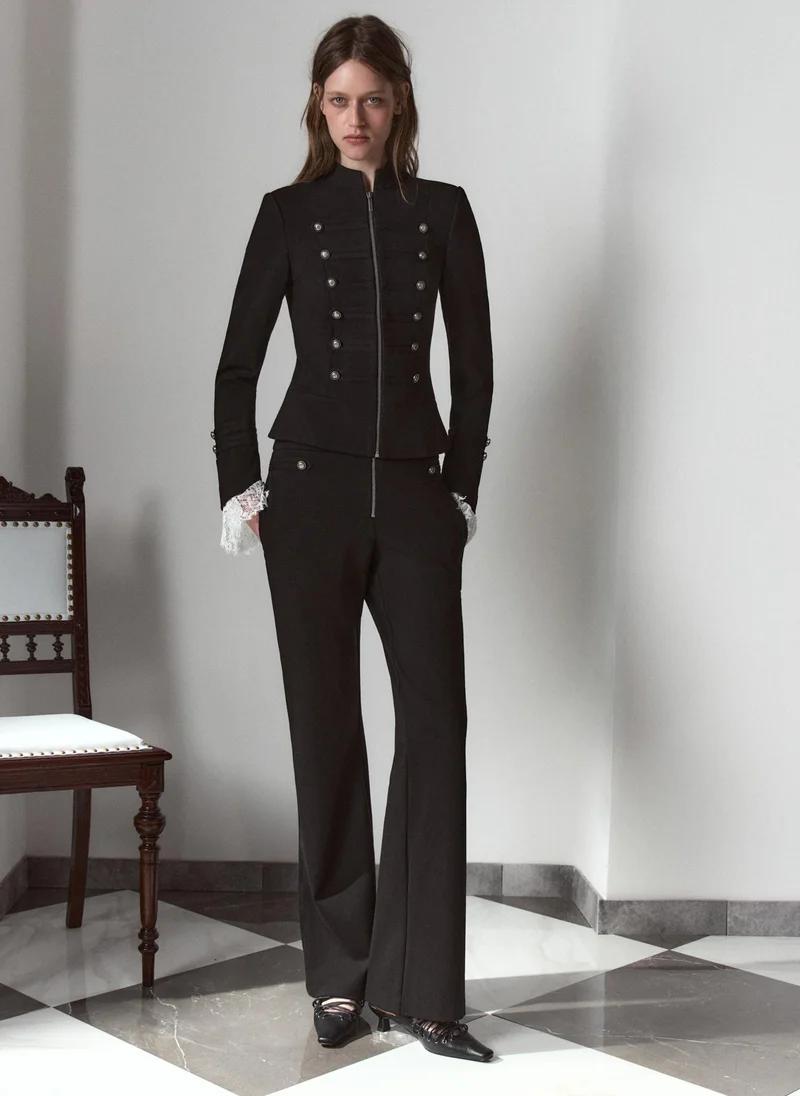 Lichi  Hussar-style jacket with a zip fastening for Women | Best Price UAE