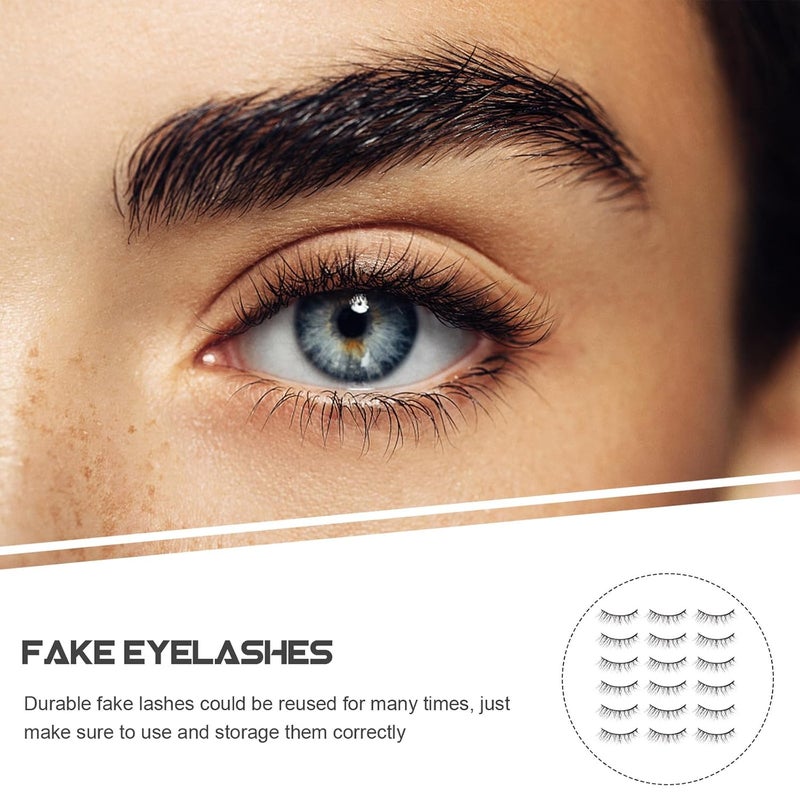 20 Pairs Multi-layered Synthetic False Eyelashes Strip, Handcrafted Colorful Wispy Lash Set for Volume Makeup, Dense Messy Eye Lash Extensions for Daily Wear - Image 3