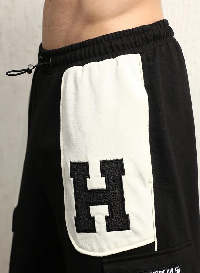 Hubberholme Contrast Front Pocket Cargo Pants by Styli