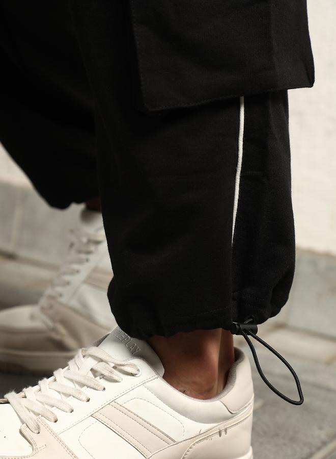 Hubberholme Contrast Front Pocket Cargo Pants by Styli  - Image 5