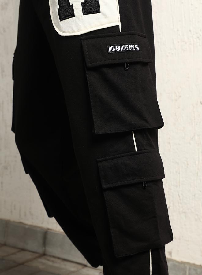 Hubberholme Contrast Front Pocket Cargo Pants by Styli  - Image 4