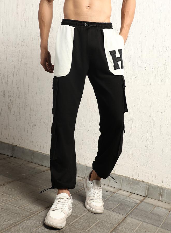 Hubberholme Contrast Front Pocket Cargo Pants by Styli  - Image 1