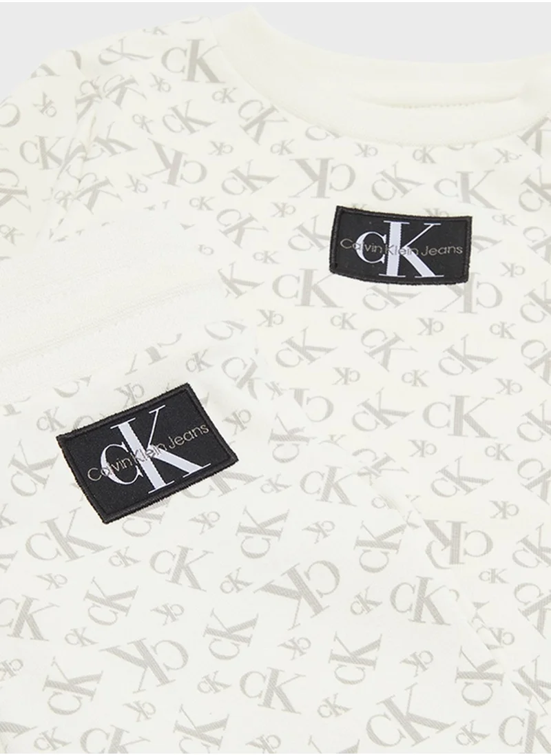 كالفن كلاين جينز Kids Monogram Aop Set
