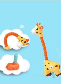 Generic Bath Toys for Toddlers, Automatic Bathtub Giraffe Shower Water Pump with 3 Suction Spinner Toys for Maximum Tub Bathtime Fun for Babies and Toddlers  - Image 4