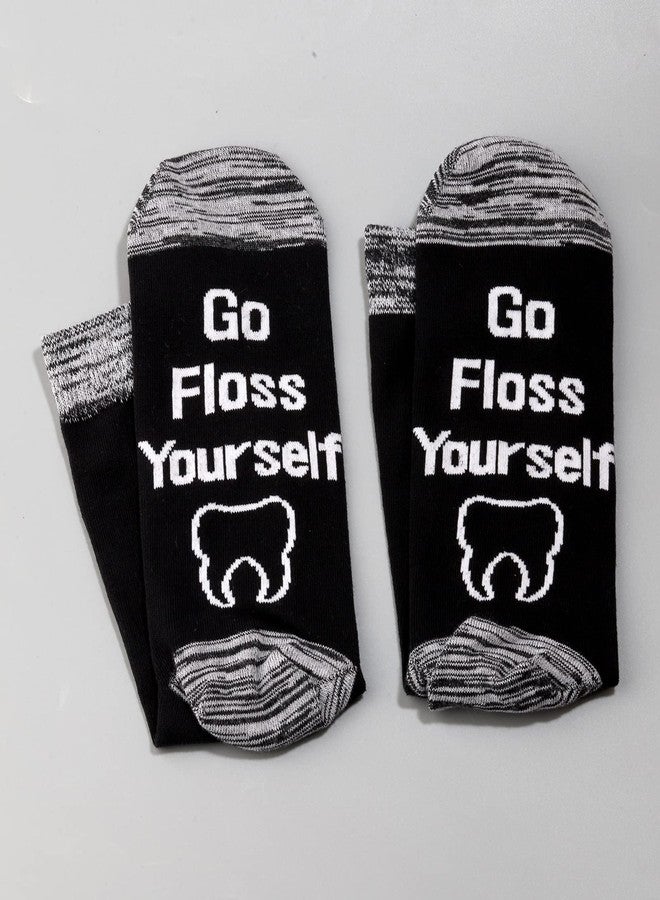 ليفلو جوارب LEVLO المضحكة لأطباء الأسنان، هدايا لمساعدي أطباء الأسنان ومساعدي أخصائيي صحة الأسنان (زوجان/مجموعة - منتصف الساق - 1) - Image 4