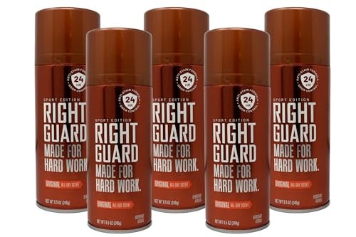 Right Guard Sport Deodorant Aerosol Original 85 oz Pack of 5