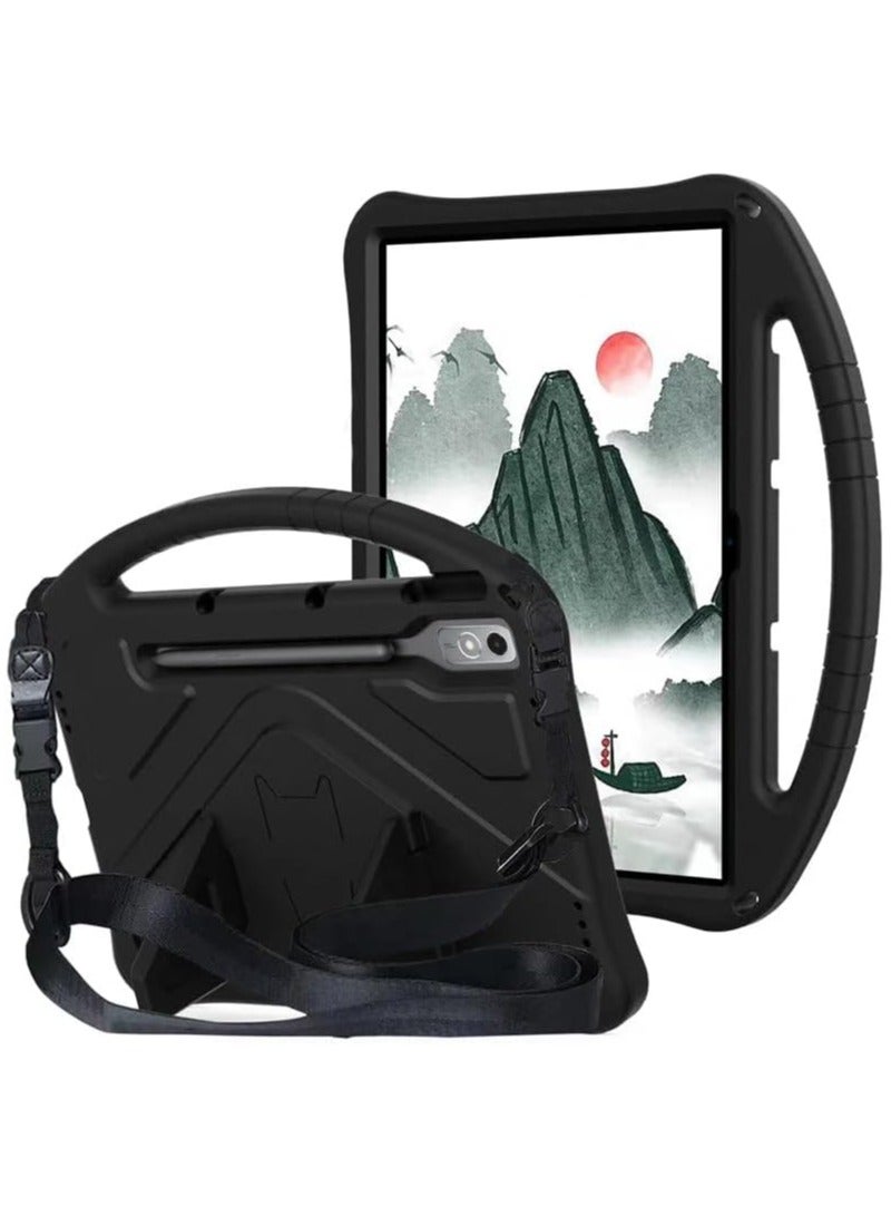 general Lenovo Tab P12 12.7 inch 2023 (TB-370FU/TB-371FC) Case, Kids Shockproof Handle Stand Tablet Cover Case for Lenovo Tab P12 with Shoulder Strap