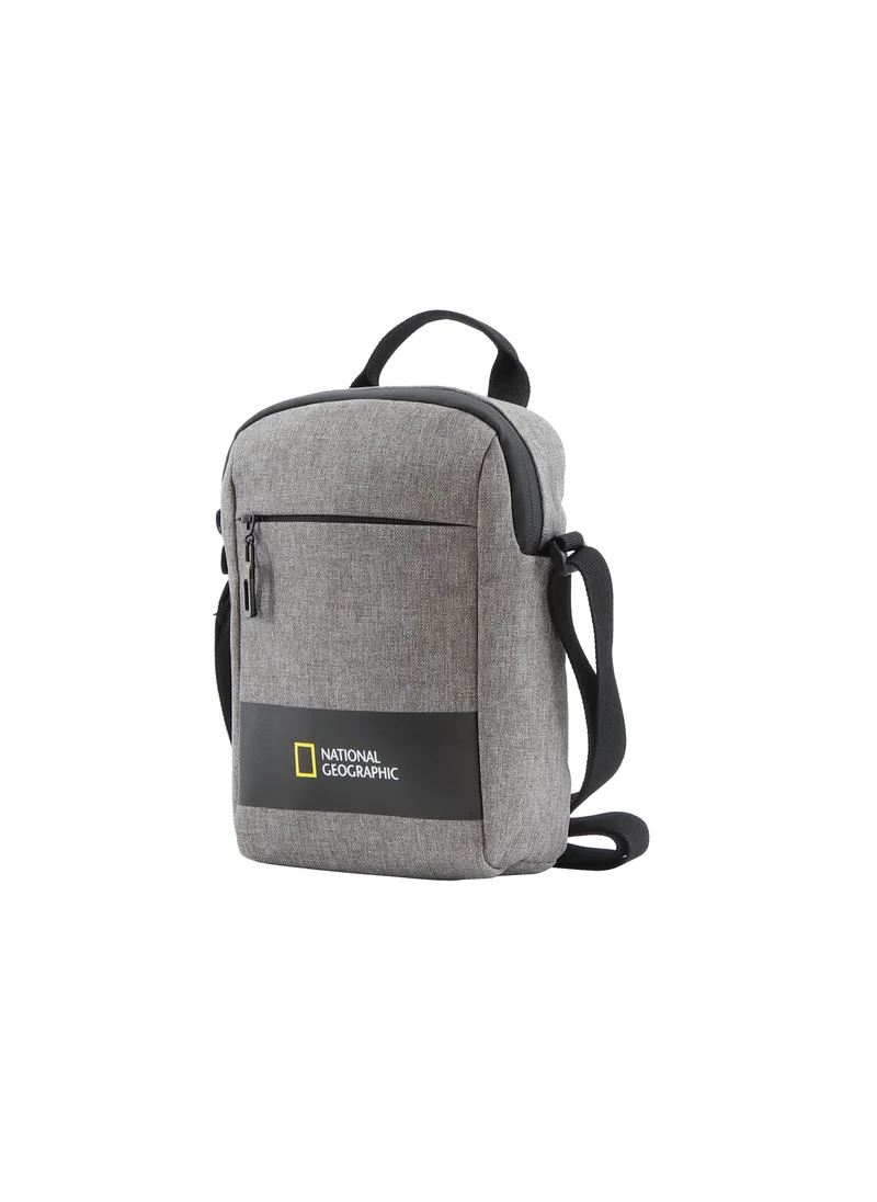 ناشيونال چيوغرافيك National Geographic Shadow RPET Utility Bag with Handle Grey, Casual Durable Water Resistant RFID Pocket Top Handle Carry Bag For Men Women School College University Business And Outdoor Daypack