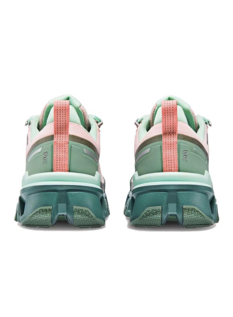ON Cloud wander casual sneakers pink green  - Image 4