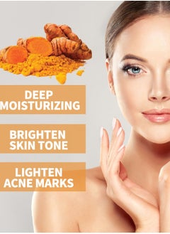 West&Month Turmeric Dark Spot Corrector Serum, Turmeric Repair Face Serum, Bright Skin Dark Spot Corrector Face Whitening Serum, Hydrate Dull & Dry Skin (30ML)  - Image 4