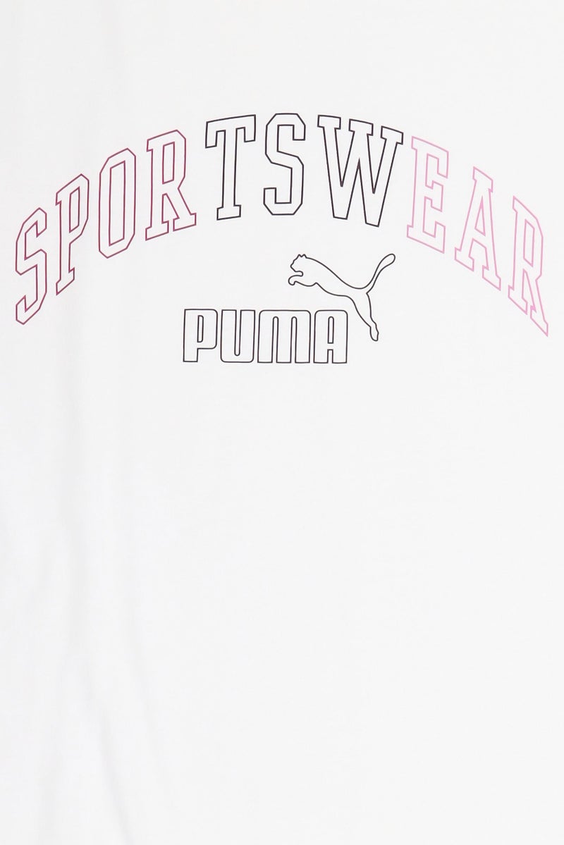 PUMA Women Sportswear Fit Short Sleeve Outdoor T-Shirt, White - Image 5