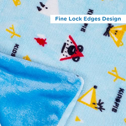 Mee Mee Cotton Ultra Soft Plush, Lightweight & Comfortable Baby Blanket | Highly Breathable | Light Weight | Quick to Dry | Extremely Soft Comforter Infants/Toddlers | 0-2 Years (Sky Blue) 75X100 CM - Image 4