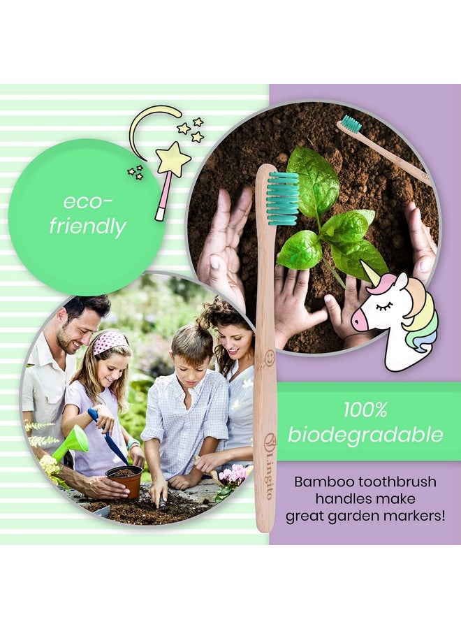 Lingito Natural Bamboo Toothbrushes, BPA Free Soft Bristles, Nature-Friendly, Natural, Organic & Vegan Toothbrush Pack, Individually Packaged (Natural Child Bamboo Toothbrushes) - Image 5