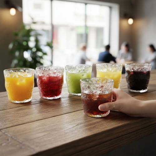 Ash  Roh Ash & Roh® Water Glasses Tumbler Drinking Glasses for Juice Beer and Cocktail, Dishwasher Safe- 400 ml (6) - Image 1