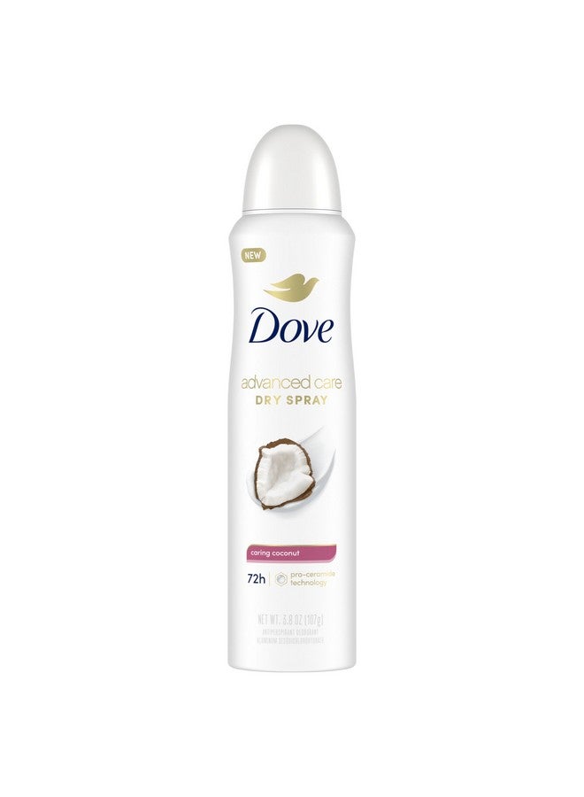 Unilever Dove Advanced Care Antiperspirant Deodorant Dry Spray Caring Coconut To Help Your Skin Barrier Repair After Shaving 72Hour Odor Control And All-Day Sweat Protection For Soft, Resilient Underarms 3.8Oz - Image 1
