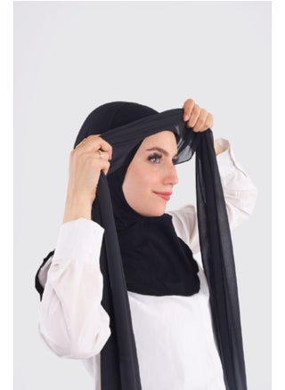 Crepe Hijab with Stretch Cotton Insert - Easy and Quick to Wear Bandana Built-in Scarf, Comfortable Design Scarf for Indoor and Outdoor Use, Practical and Stylish Hijab (200x75cm) - pzsku/Z585CD6E8573DEAFC6EEAZ/45/_/1737782210/8b4469d1-2295-40cb-aee5-ee87c5b8c039