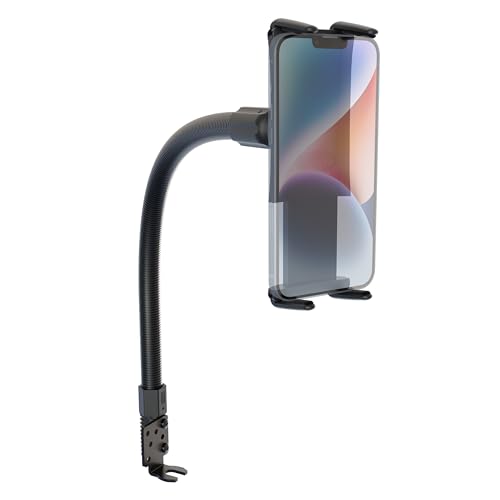 Arkon Mounts - Car Seat Rail Phone or Tablet Mount | Flexible Positioning | 22" Gooseneck | 360° Adjustability | Tablet Holder fits iPhone, Galaxy, Note and more | Up to 8" Screen Size - Image 1