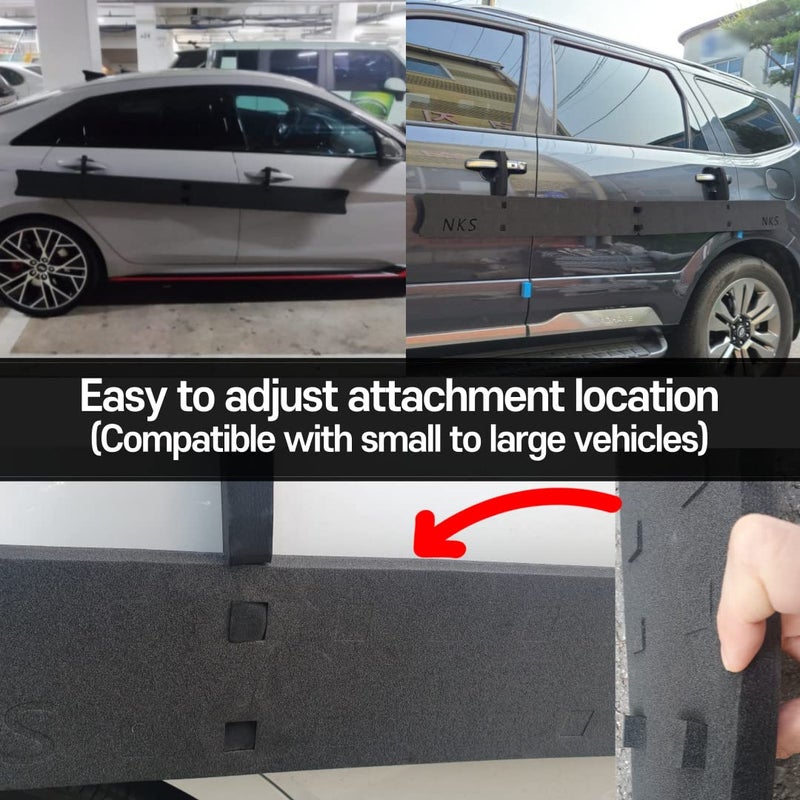 DAHINRAUM NKS Car Door Dent Protector - Non-Magnetic Removable Guard for Door Edge and Bumper Protection - Image 5