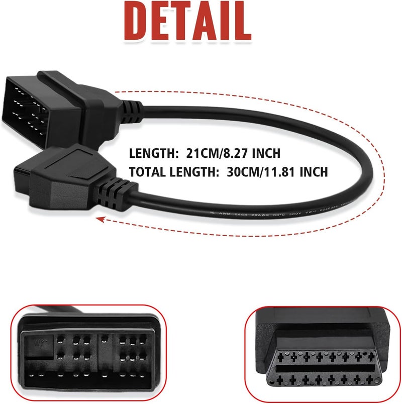AMHTDOL OBD Adapter for Toyota 22 Pin to 16 Pin OBD2 - Image 5