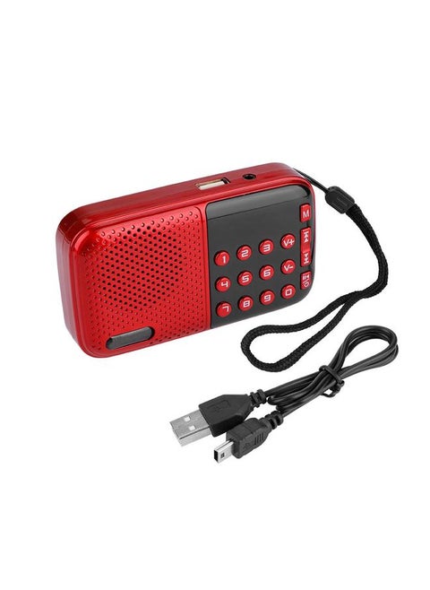 راديو استريو FM ذاكرة قطع PW ، قرص U / TF موسيقى مكبر صوت FM صغير USB مع وضع الاستعداد 24 ساعة