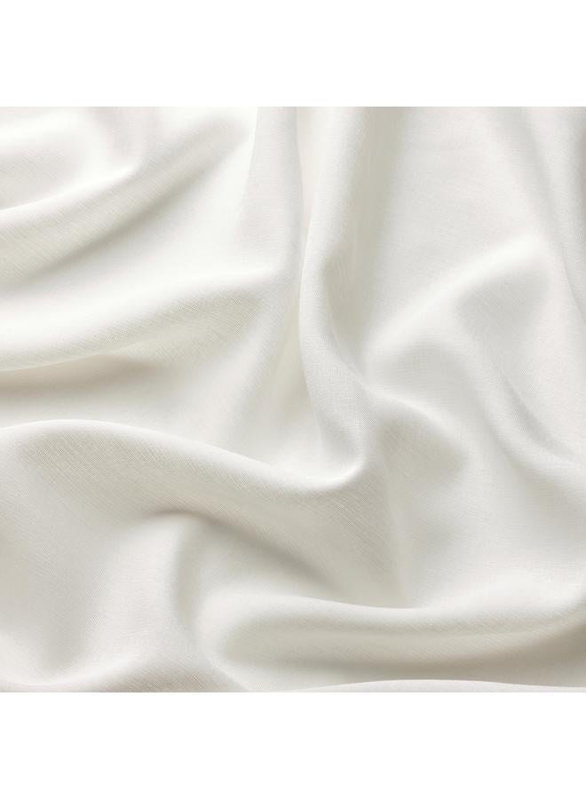 Zaboon Sheer curtain, 1 piece, with heading tape/white, 300x300 cm - Image 4