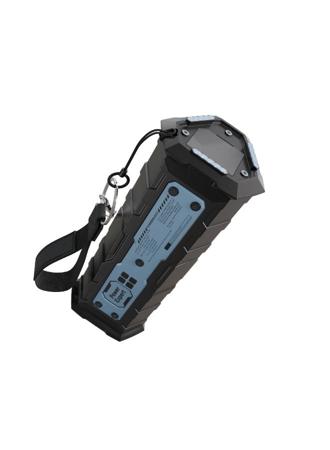 Powerology Torchpower Power Bank 20000mAh with Built-In Flashlight PD 100W / Fast Charging Powerbank / 3 Modes Flashlight / Powerful Laptop Charging / x2 USB-C PD / x1 QC 3.0 - Black - Image 5