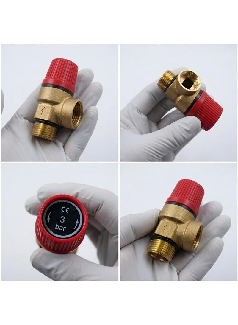 Biella Brass Safety Drain Relief Valve 3 Bar 1/2" – Heavy-Duty Pressure Release Valve for Plumbing, Solar Water Heaters & Chiller Water Systems - Image 5