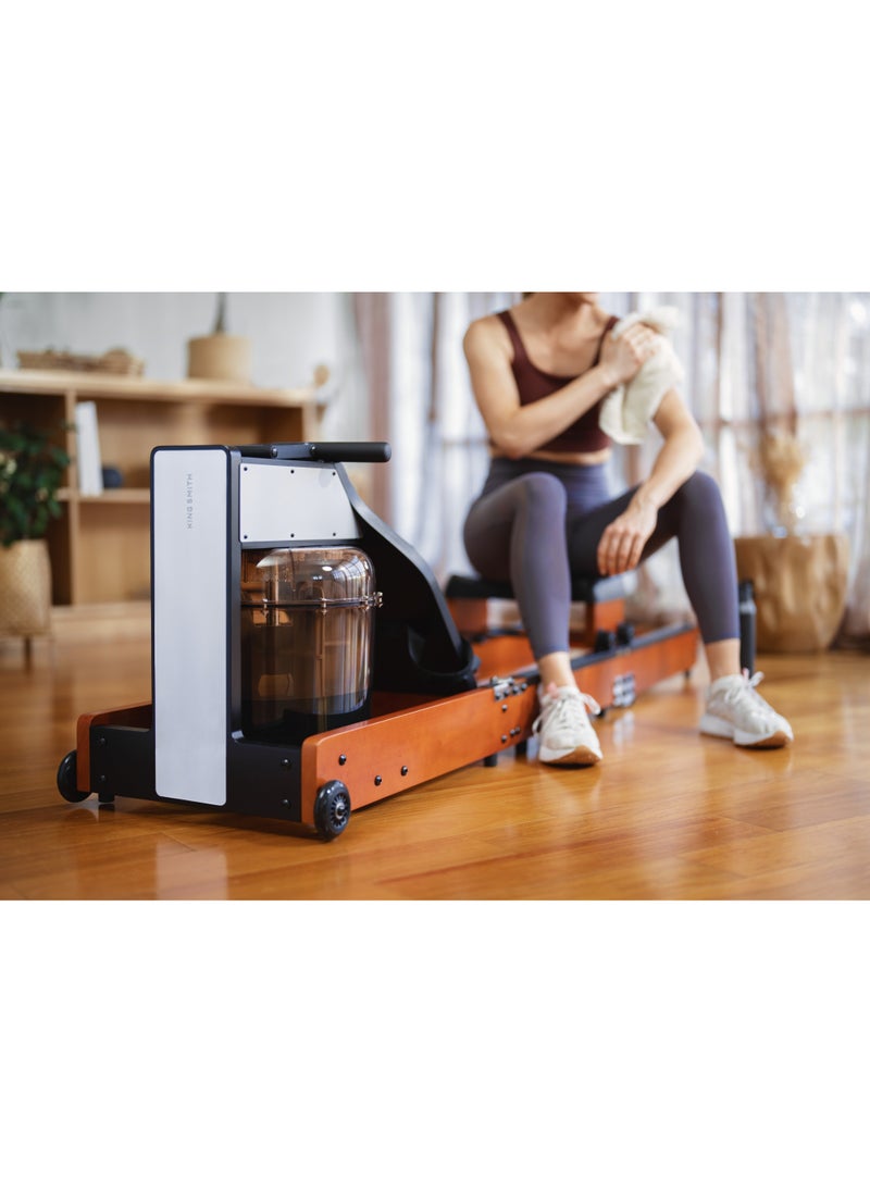 KINGSMITH - Foldable Rowing Machine WR1,Space-Saving Rowing Machine with Water Resistance,Easy to Fold and Store at Home - App Compatible,LED Display - Image 1