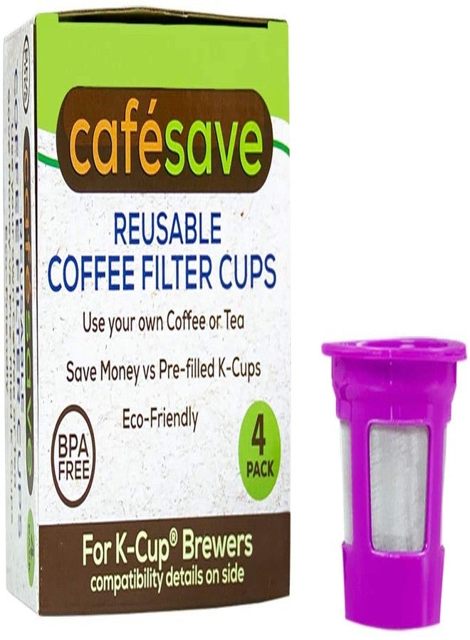 PERFECT POD Cafe Save Reusable K Cup Coffee Pods, 4-Pack + Cafe Filters Disposable K Cup Paper Liners, 100-Ct | Compatible with Most Keurig Coffee Machines (See Chart) - Image 4