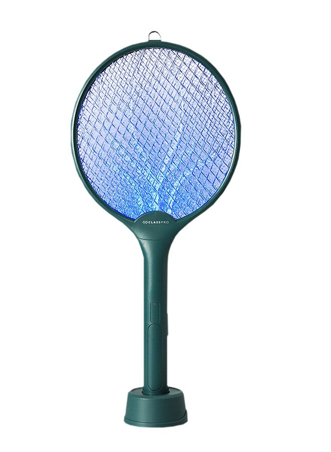 ClassPro مضرب بعوض قابل لإعادة الشحن، لون أخضر، مع LED، 2 في 1