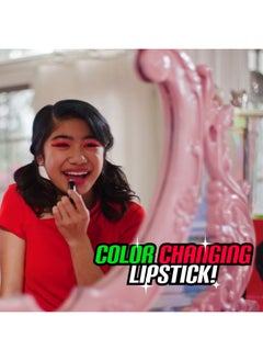 Miraculous Ladybug Cosmetic Lipstick Set - 7 Fruit Scented Color-Changing Lipsticks For Kids - Transforming Lipsticks Turn Pink - Magic Lipsticks Gift Set - Safe & Fun Makeup Kit, Great Holiday Gifts  - Image 1