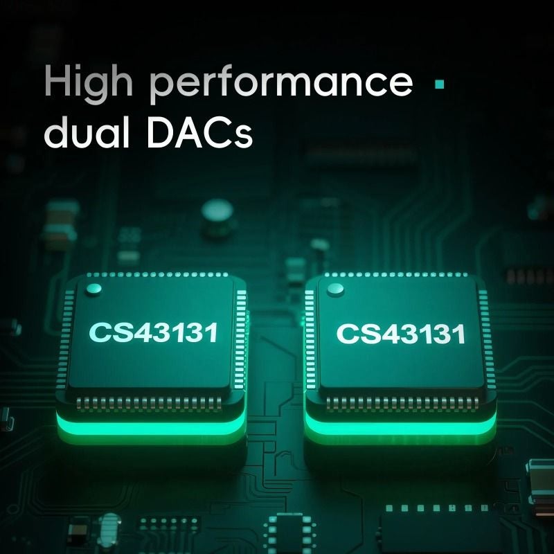 HiBy FC4 HiFi USB DAC Headphone Amplifier Dual Decoder Cs43131 Pcm768 Dsd512 3.5/4.4mm Output, Black - Image 4