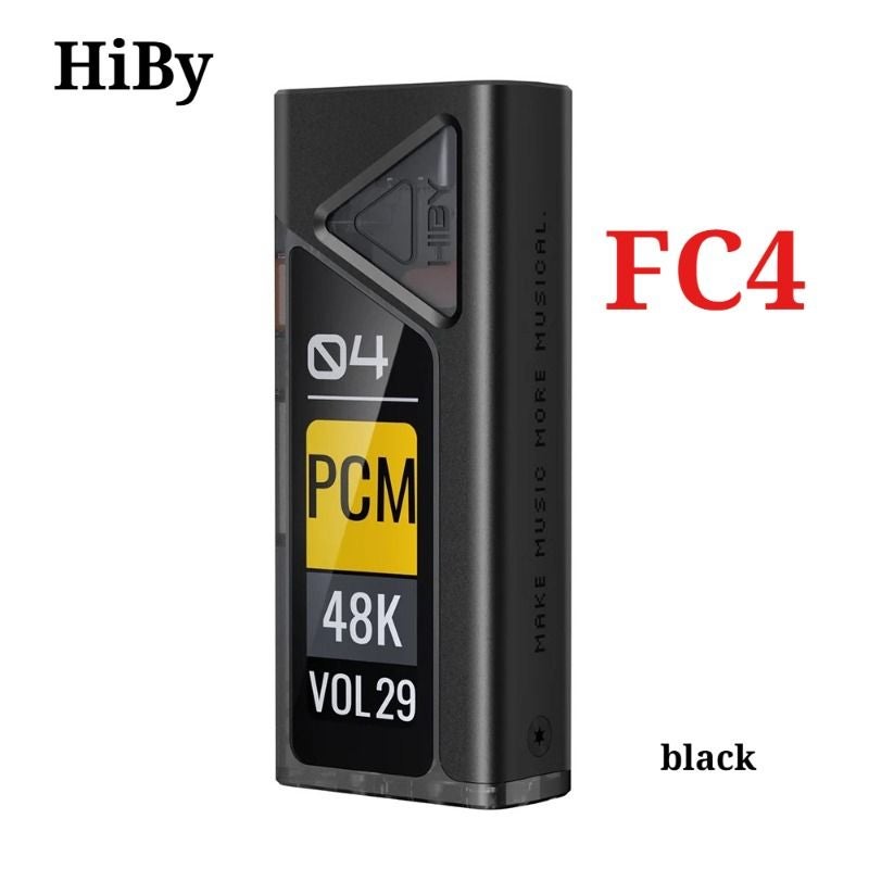 HiBy FC4 HiFi USB DAC Headphone Amplifier Dual Decoder Cs43131 Pcm768 Dsd512 3.5/4.4mm Output, Black - Image 1