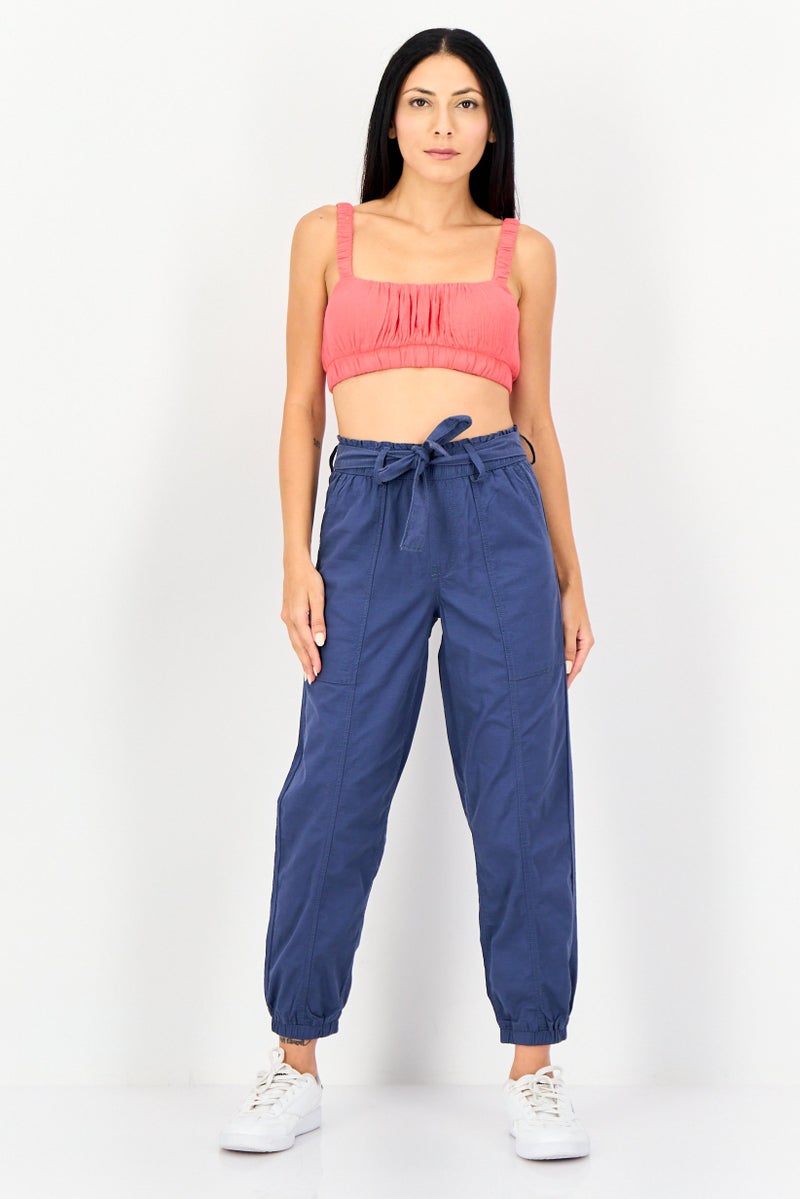 Levi's سروال جوجر عادي للنساء، أزرق رمادي - Image 4