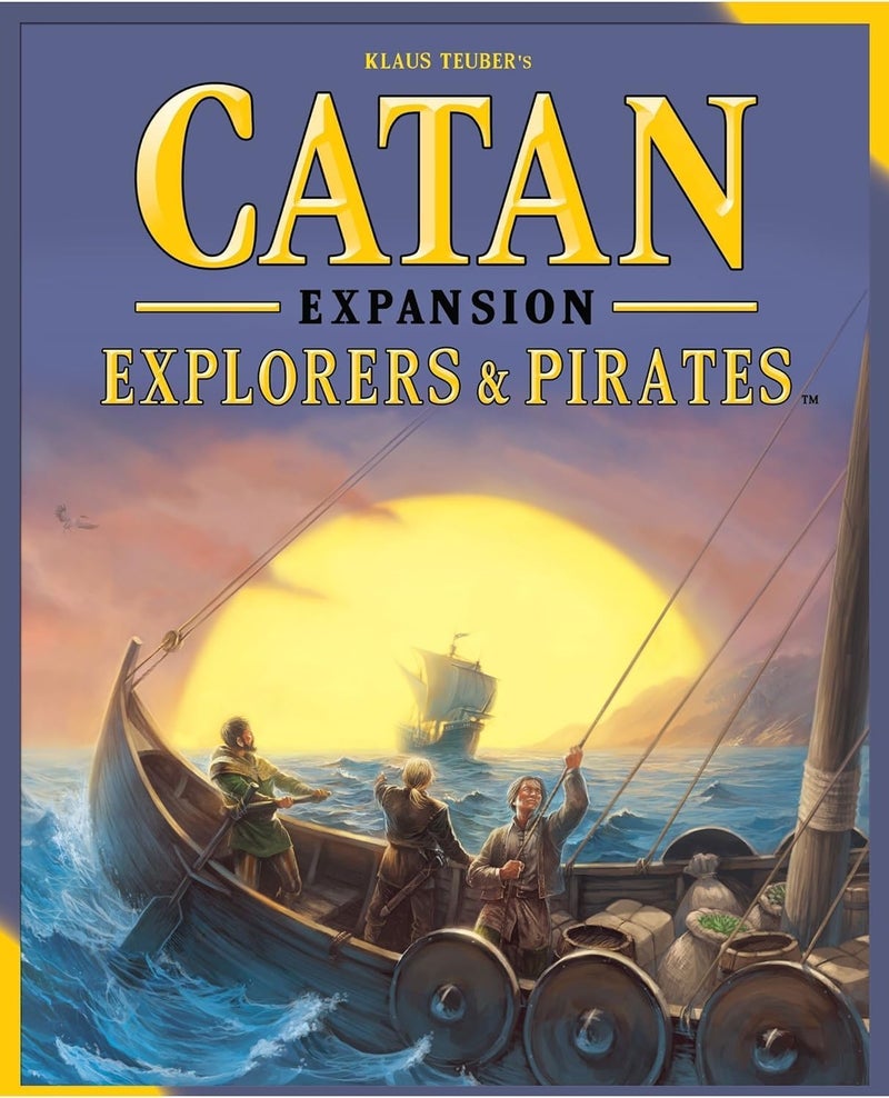 Catan Studio Explorers and Pirates Board Game Expansion | Board Game for Adults and Family | Adventure Board Game | Ages 12+ | for 3 to 4 Players | Average Playtime 90 Minutes | Made by - Image 1